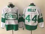 Toronto Maple Leafs 44 Morgan Rielly White Green St Patrick Day Stitched NHL Jersey