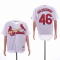 St Louis Cardinals #46 Paul Goldschmidt white throwback mlb Jersey