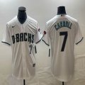 Nike Arizona Diamondback #7 Corbin Carroll white baseball jerseys