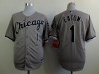 Chicago White Sox Adam Eaton #1 gray baseball jerseys