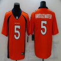 Denver Broncos #5 Bridgewater Nike orange Color Rush Limited Jersey-BD