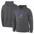 Fanatics Branded Kansas Jayhawks Charcoal Campus Pullover Hoodie