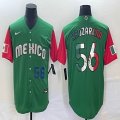 2023 World Cup Mexico #56 Randy Arozarena green red majestic baseball jerseys