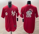 Nike New York Yankees blank red MLB baseball Jersey Joint name big logo -BD 06