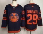 Adidas Edmonton Oilers #29 Leon Draisaitl dark blue nhl hockey jersey