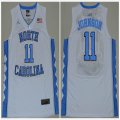 North Carolina Tar Heels #11 Johnson white College Basketball Jersey