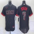 Nike Cincinnati Reds #7 Steer black Flexbase Authentic Collection Jersey-BD 04