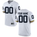 Customized Michigan Wolverines white College Football Jerseys