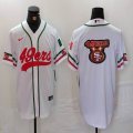 Nike San Francisco 49ers blank white baseball jerseys Joint Name 06