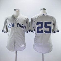 New York Yankees #25 Gleyber Torres gray Flexbase baseball Jersey