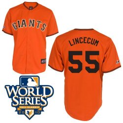 San Francisco Giants #55 LINCECUM orange Kid MLB Jerseys