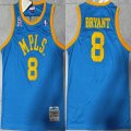 Nike Los Angeles Lakers #8 Kobe Bryant skyblue throwback basketball jerseys-XD