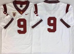 O.J Simpson USC Trojans #9 JuJu Smith Schuster White NCAA College football jerseys