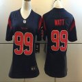 Women Houston Texans #99 J.J. Watt Nike blue Color Rush Limited Jersey