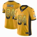 Nike Steelers #84 Antonio Brown yellow drift Color Rush Limited Jersey-BD