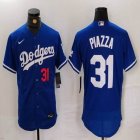 New Los Angeles Dodgers #31 Mike Piazza black Flexbase Authentic Collection Jersey 01