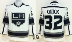 Los Angeles Kings #32 Jonathan Quick kids white nhl jersey