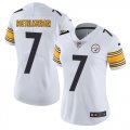 Women Pittsburgh Steelers #7 Ben Roethlisberger Nike white Color Rush Limited Jersey