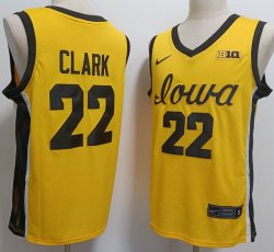 Nike Iowa Hawkeyes Caitlin Clark #22 gold Basketball Jersey-XST 01