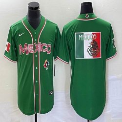 2023 World Cup Mexico blank green majestic baseball jerseys 53