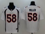 Men Denver Broncos #58 Von Miller Nike white Color Rush Limited Jersey