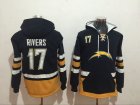 San Diego Chargers #17 Philip Rivers black nfl Hooded Sweatshirt