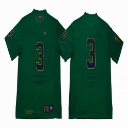 Norte Dame Fighting Irish #3 Joe Montana green colege football jerseys