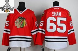 Reebok Chicago Blackhawks SHAW 65# Red NHL Jerseys