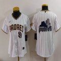 Women Nike San Diego Padres white MLB baseball jerseys-BD 03