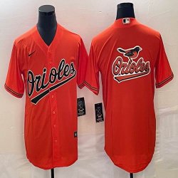 Nike Baltimore Orioles Blank orange majestic baseball jersey big logo-BD 01