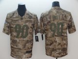 Pittsburgh Steelers #90 T. J. Watt Nike Camo Salute to Service Limited Jersey