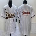 Nike San Diego Padres blank white majestic baseball jersey Joint name -BD 03