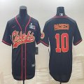 2023 super bowl Nike Kansas City Chiefs #10 Isiah Pacheco black baseball jerseys Joint name-BD 01