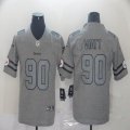 Nike Pittsburgh Steelers #90 T. J. Watt Heather gray Color Rush Limited Jersey-BD