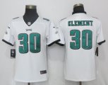 Women NEW Nike Philadelphia Eagles 30 Clement White Color Rush Limited Jersey