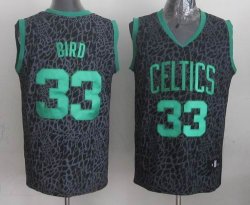 Boston Celtics BRID 33# black Leopard color NBA Jerseys