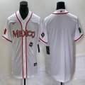 2023 World Cup Mexico blank white majestic baseball jerseys 14