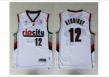 Adidas Portland Trail Blazers 12 ALDRIDGE throwback white basketball jersey