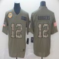 Nike Green Bay Packers #12 Aaron Rodgers Salute to Service Retired Limited Jersey-BD 01