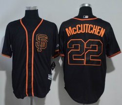 San Francisco Giants #22 Andrew McCutchen black Majestic baseball jerseys-WL