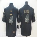 Nike Oakland Raiders #4 Derek Carr black gold Color Rush Limited Jersey