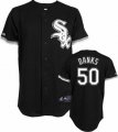 Chicago White Sox #50 John Danks Black MLB Jerseys