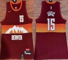 Nike Denver Nuggets #15 Nikola Jokic red nba basketball jerseys-HL