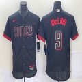 Nike Cincinnati Reds #9 Mclain black Flexbase Authentic Collection Jersey city blue-BD 04