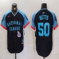 National League Dodgers #50 Mookie Betts Nike Navy 2024 MLB All-Star Game Limited Player Jersey