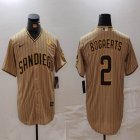 Nike San Diego Padres #2 Xander Bogaerts beige majestic baseball jerseys 02