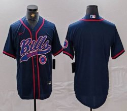 Nike Buffalo Bills blank blue baseball jersey Joint Name