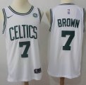 Nike Boston Celtics #7 Jaylen Brown white basketball Jersey