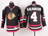 Reebok Chicago Blackhawks HJALMARSSON 4 black nhl Jersey