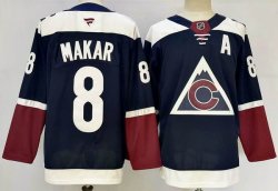 Colorado Avalanche #8 Cale Makar red blue nhl hockey jerseys-PD 01